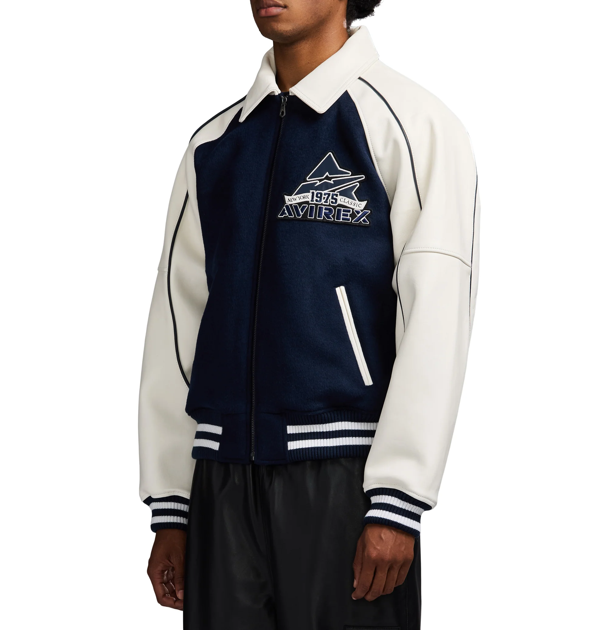 CLASSIC WOOL LEATHER VARSITY JACKET - Image 4