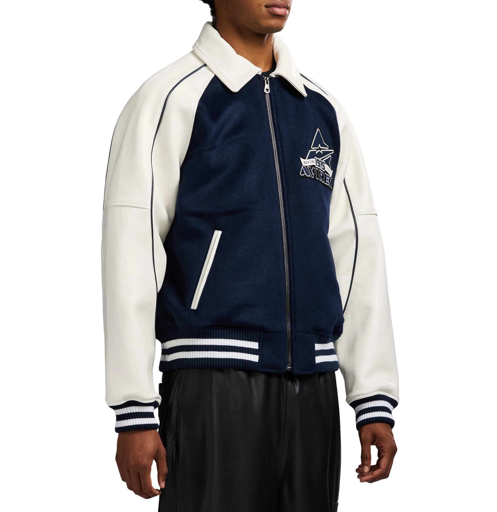 CLASSIC WOOL LEATHER VARSITY JACKET - Image 5
