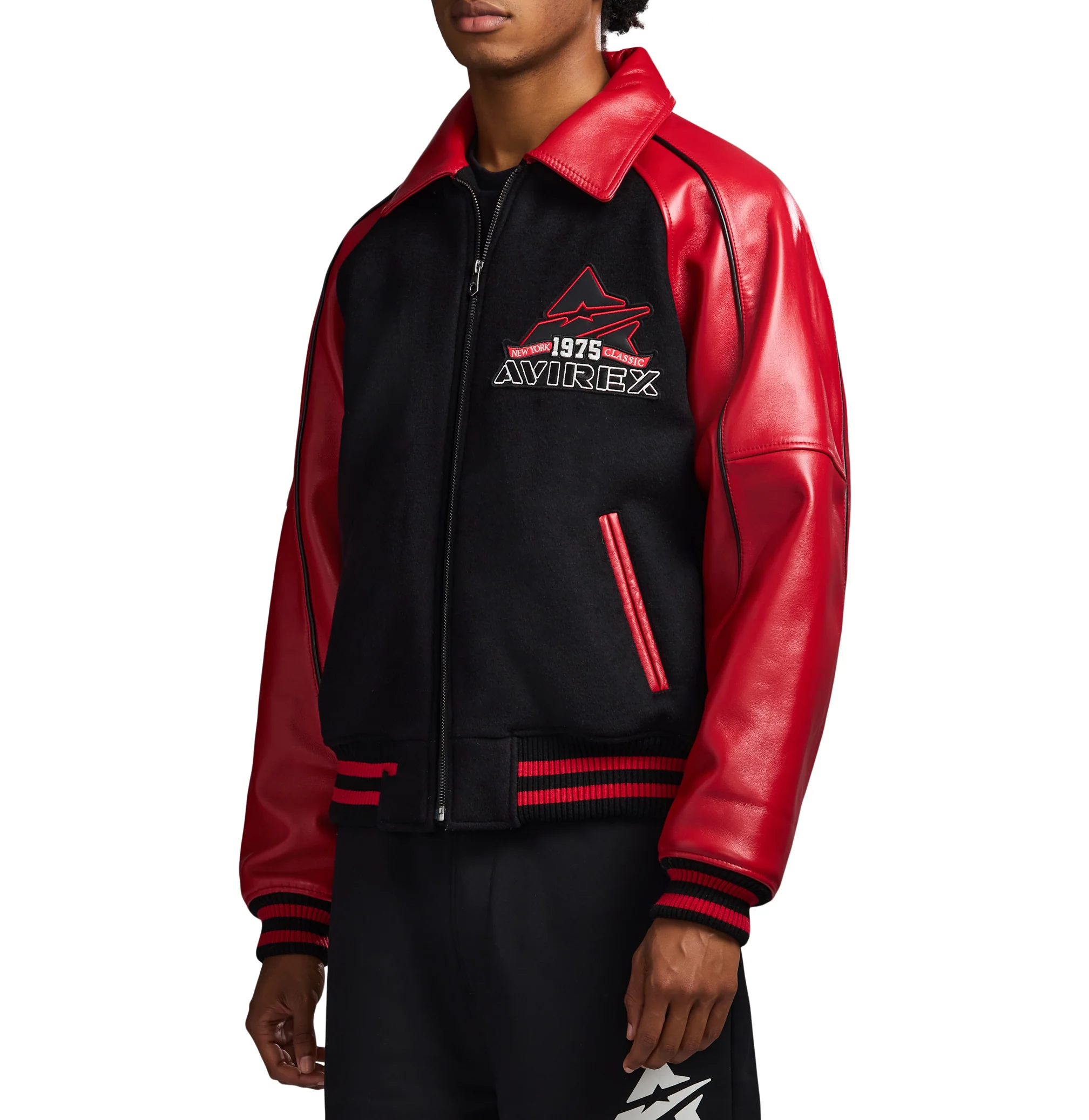 CLASSIC WOOL LEATHER VARSITY JACKET - Image 4