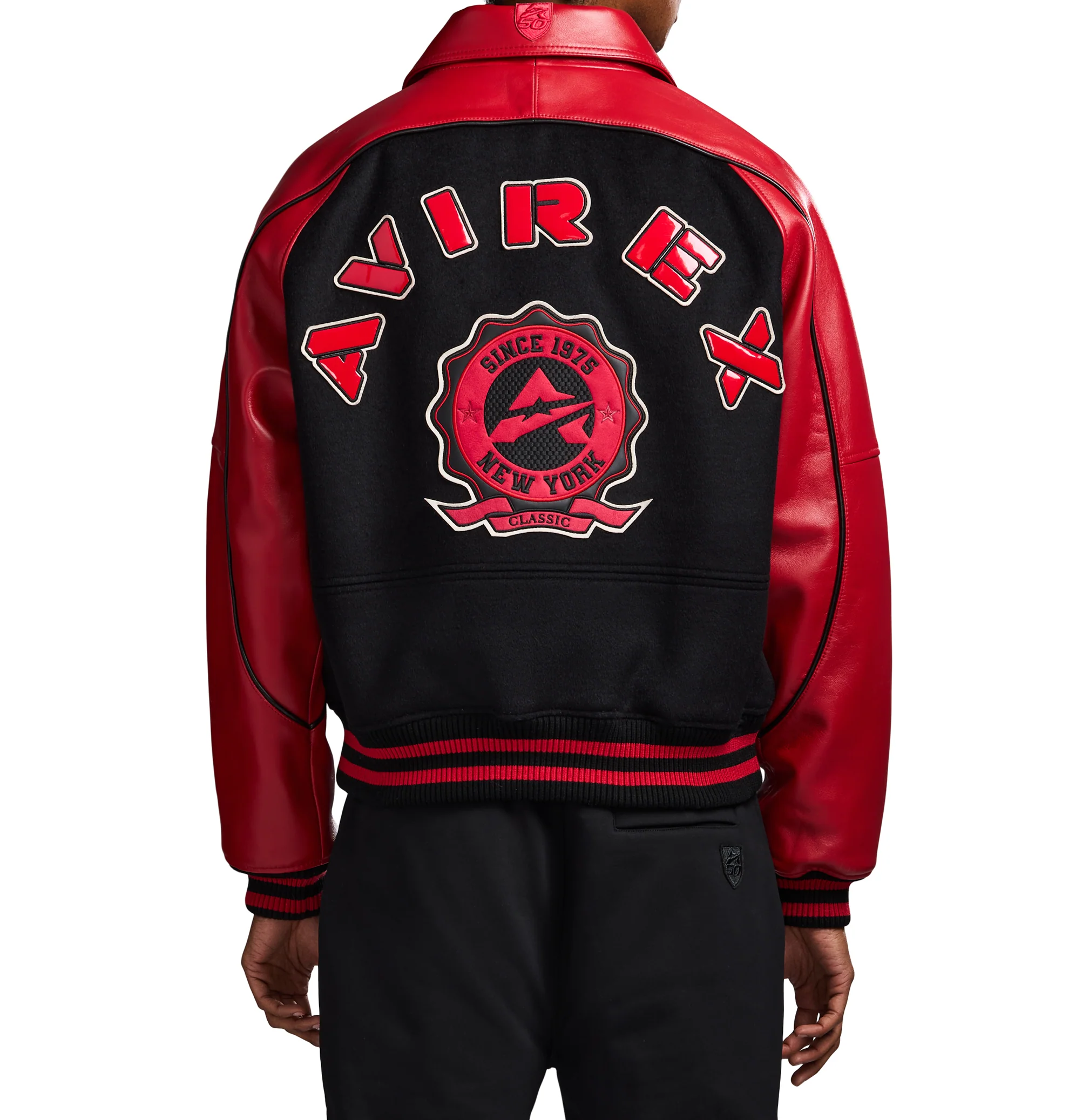 CLASSIC WOOL LEATHER VARSITY JACKET - Image 6