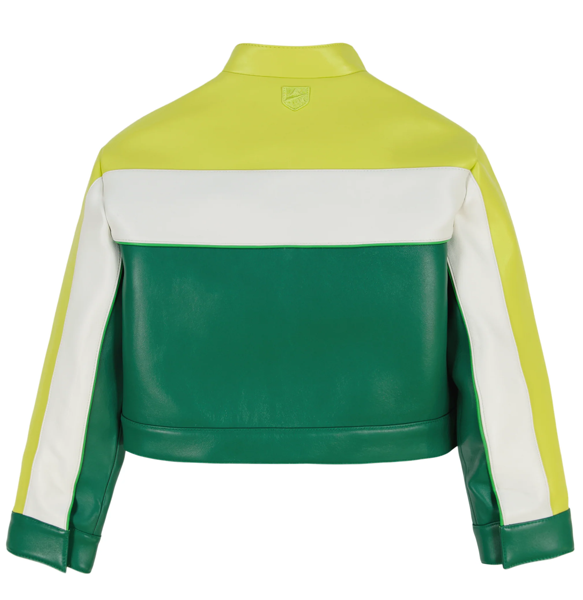 CROPPED COLORBLOCK MOTO JACKET - Image 2