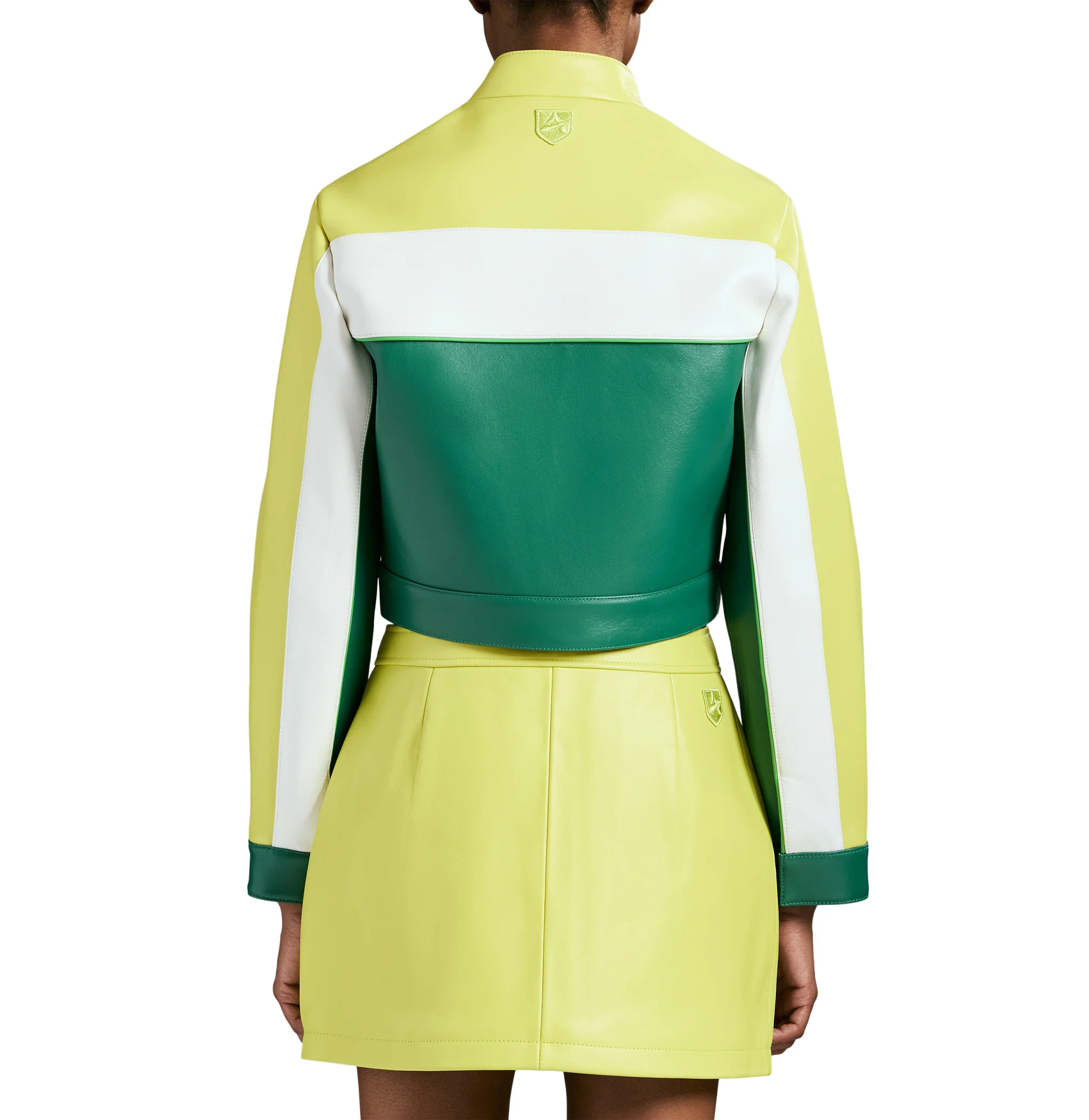 CROPPED COLORBLOCK MOTO JACKET - Image 4