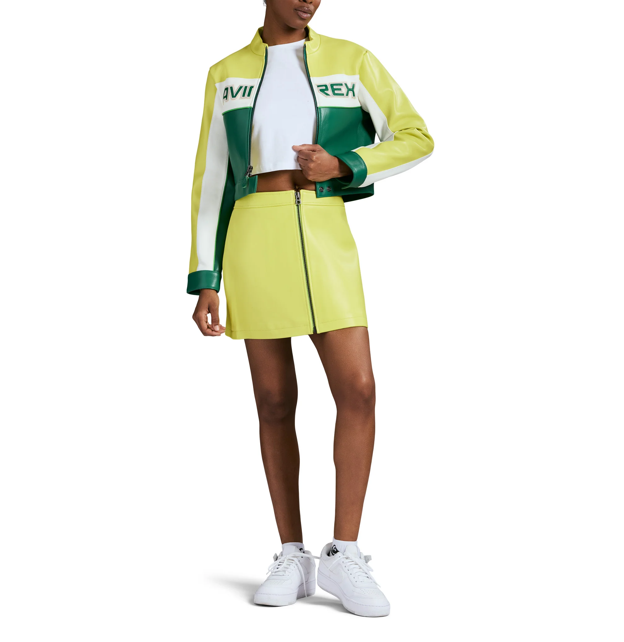 CROPPED COLORBLOCK MOTO JACKET - Image 5