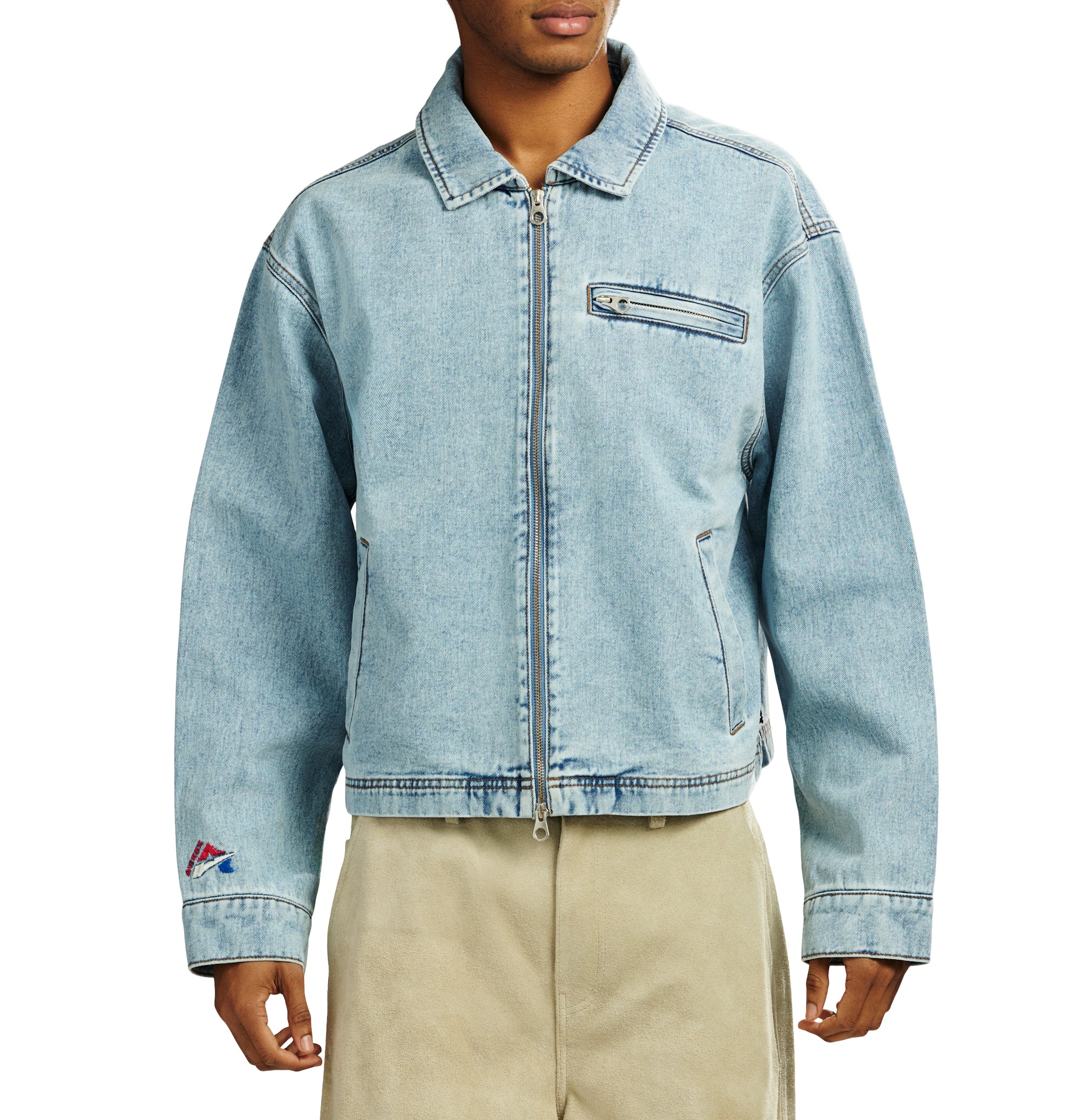 DENIM UTILITY JACKET - Image 3