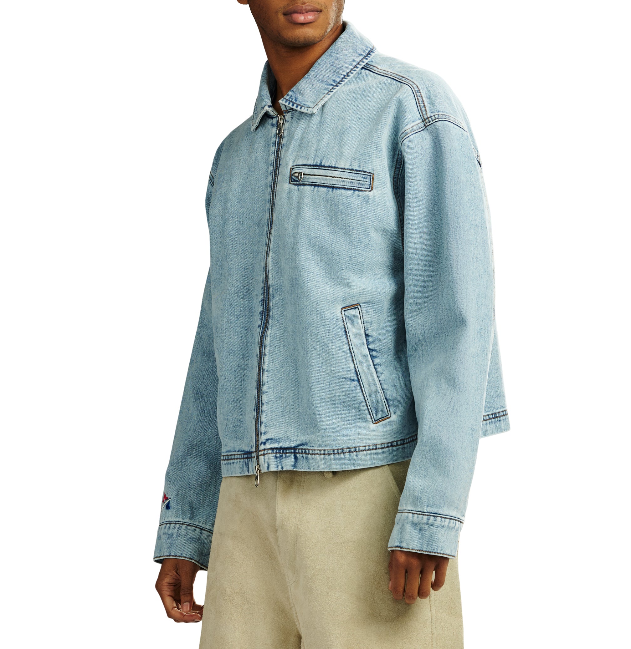 DENIM UTILITY JACKET - Image 4