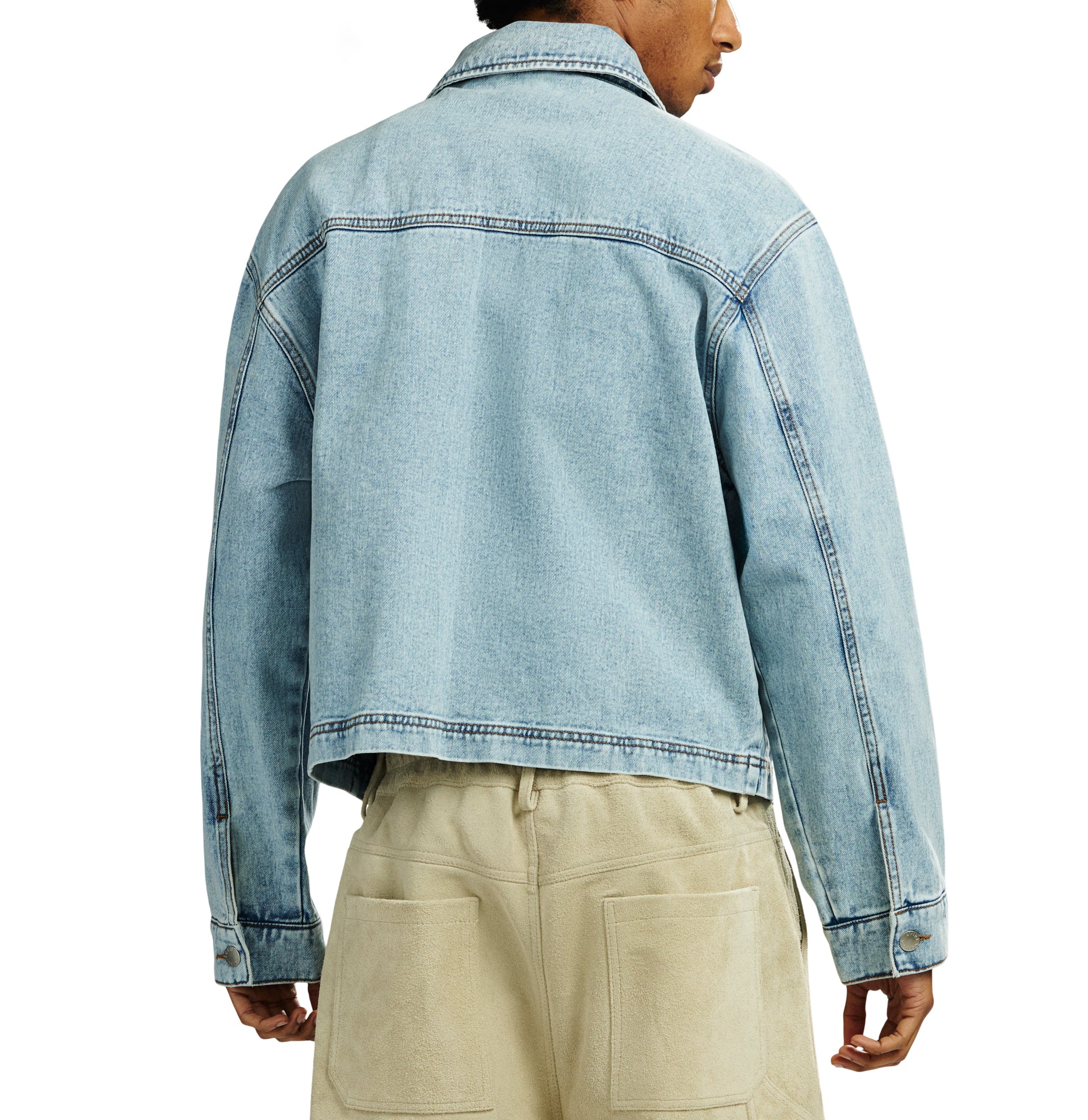 DENIM UTILITY JACKET - Image 5