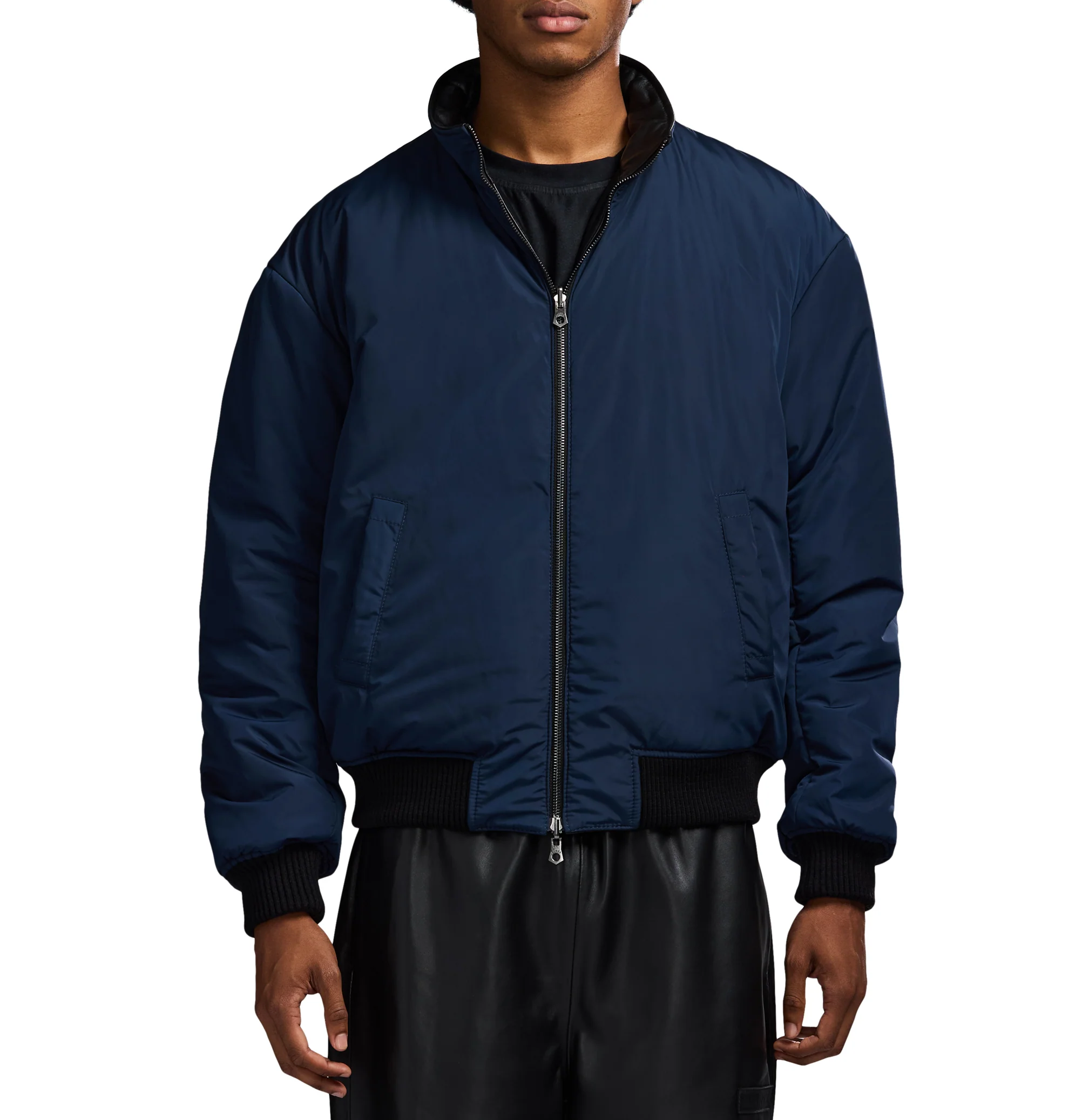 REVERSIBLE NAPPA LEATHER TRACK JACKET - Image 10