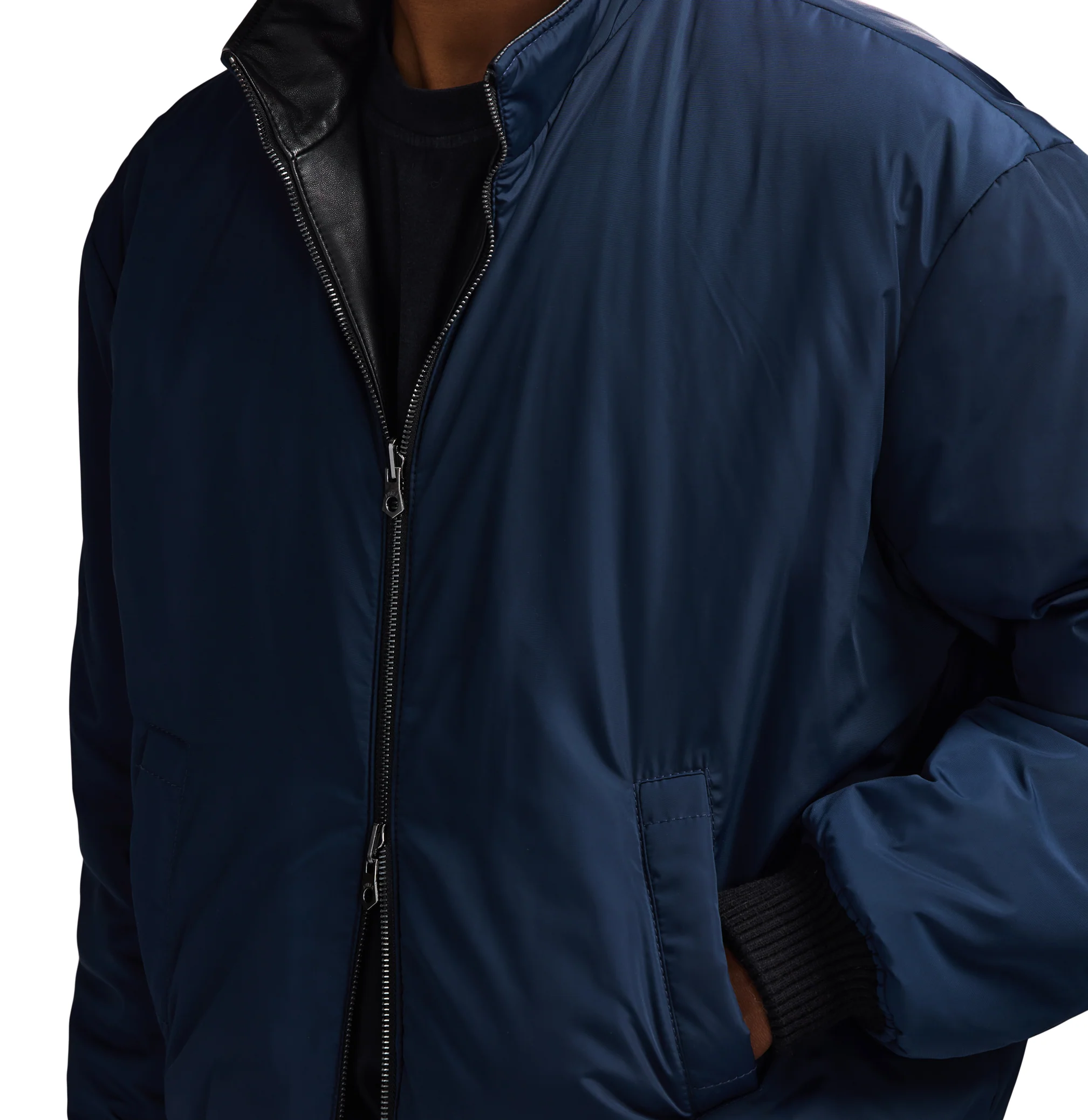 REVERSIBLE NAPPA LEATHER TRACK JACKET - Image 17