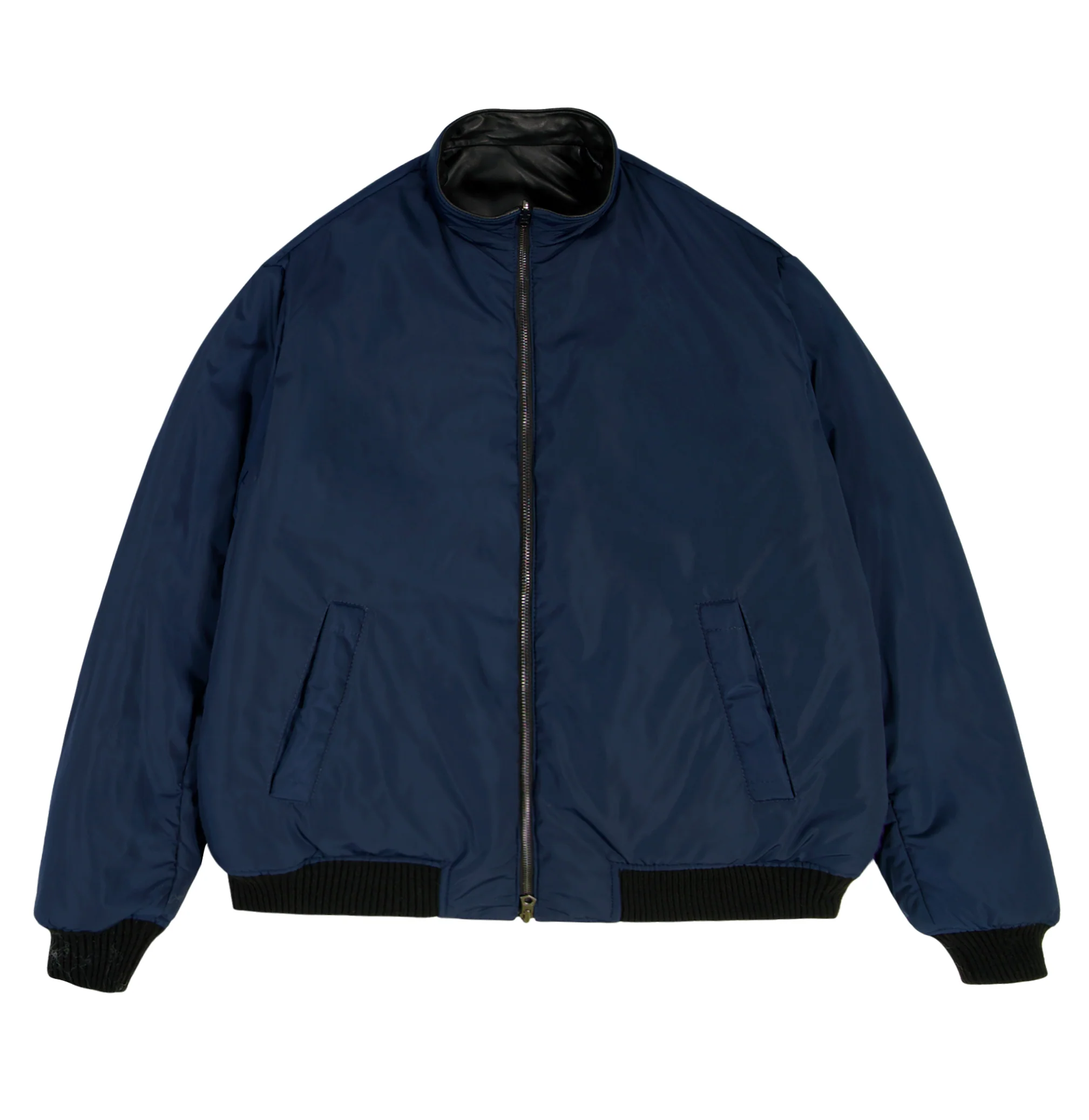 REVERSIBLE NAPPA LEATHER TRACK JACKET - Image 2