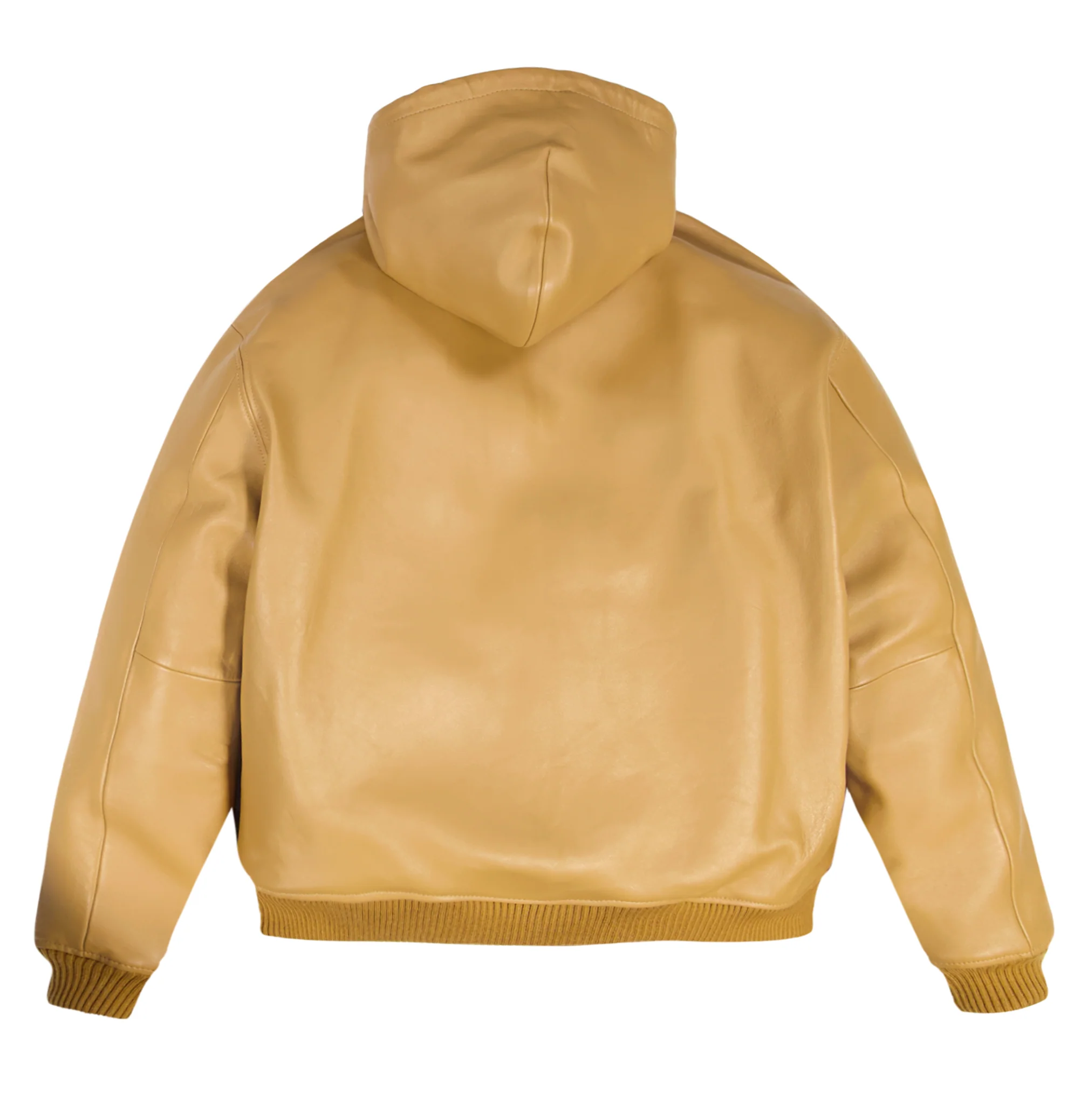 SCRIPT NAPPA LEATHER HOODIE - Image 2