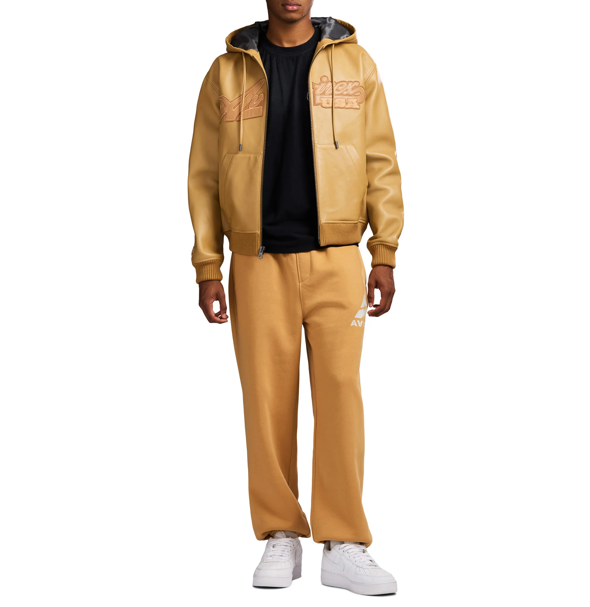 SCRIPT NAPPA LEATHER HOODIE - Image 7