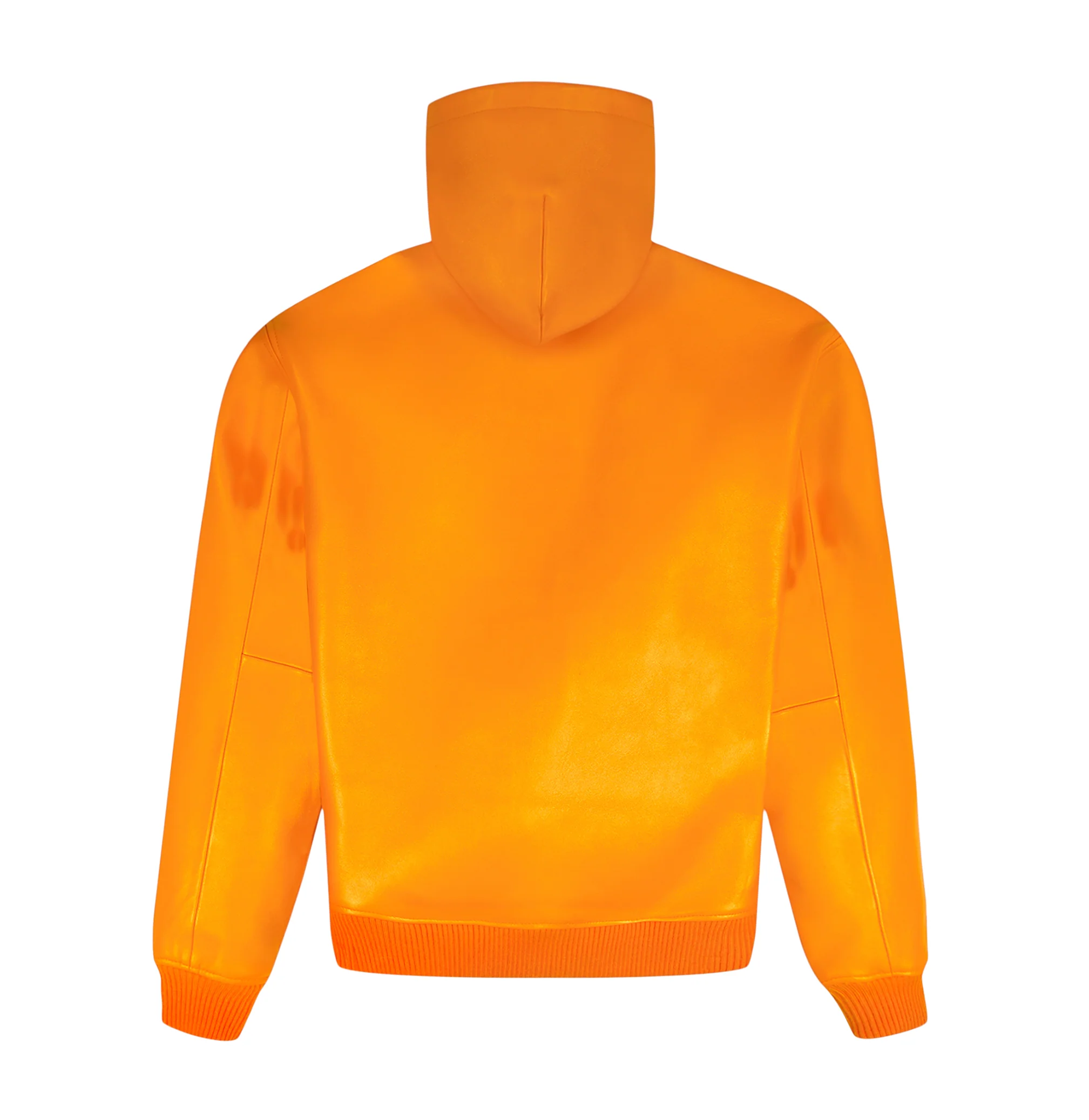 SCRIPT NAPPA LEATHER HOODIE - Image 3