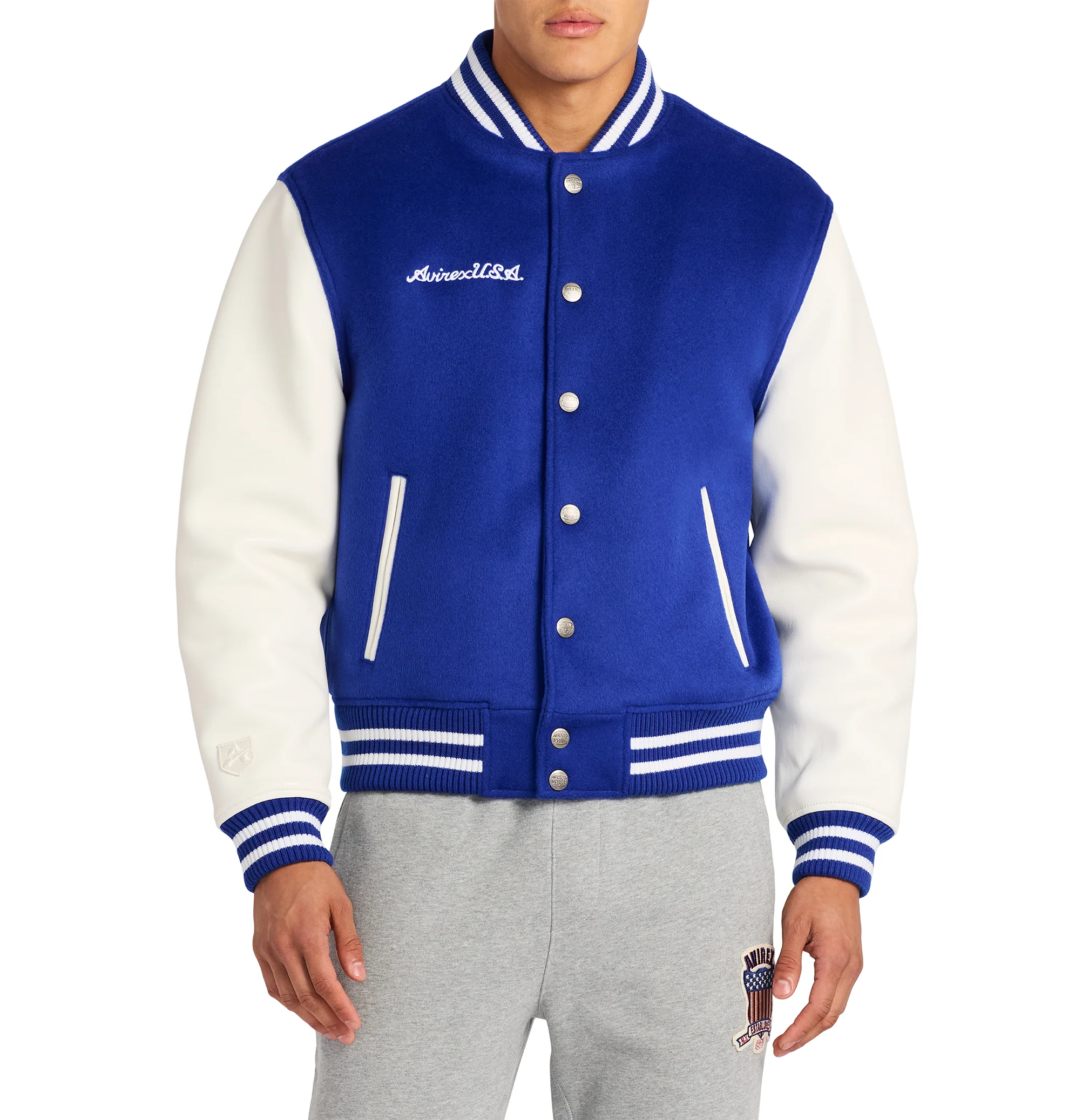 WOOL LEATHER VARSITY JACKET - Image 6