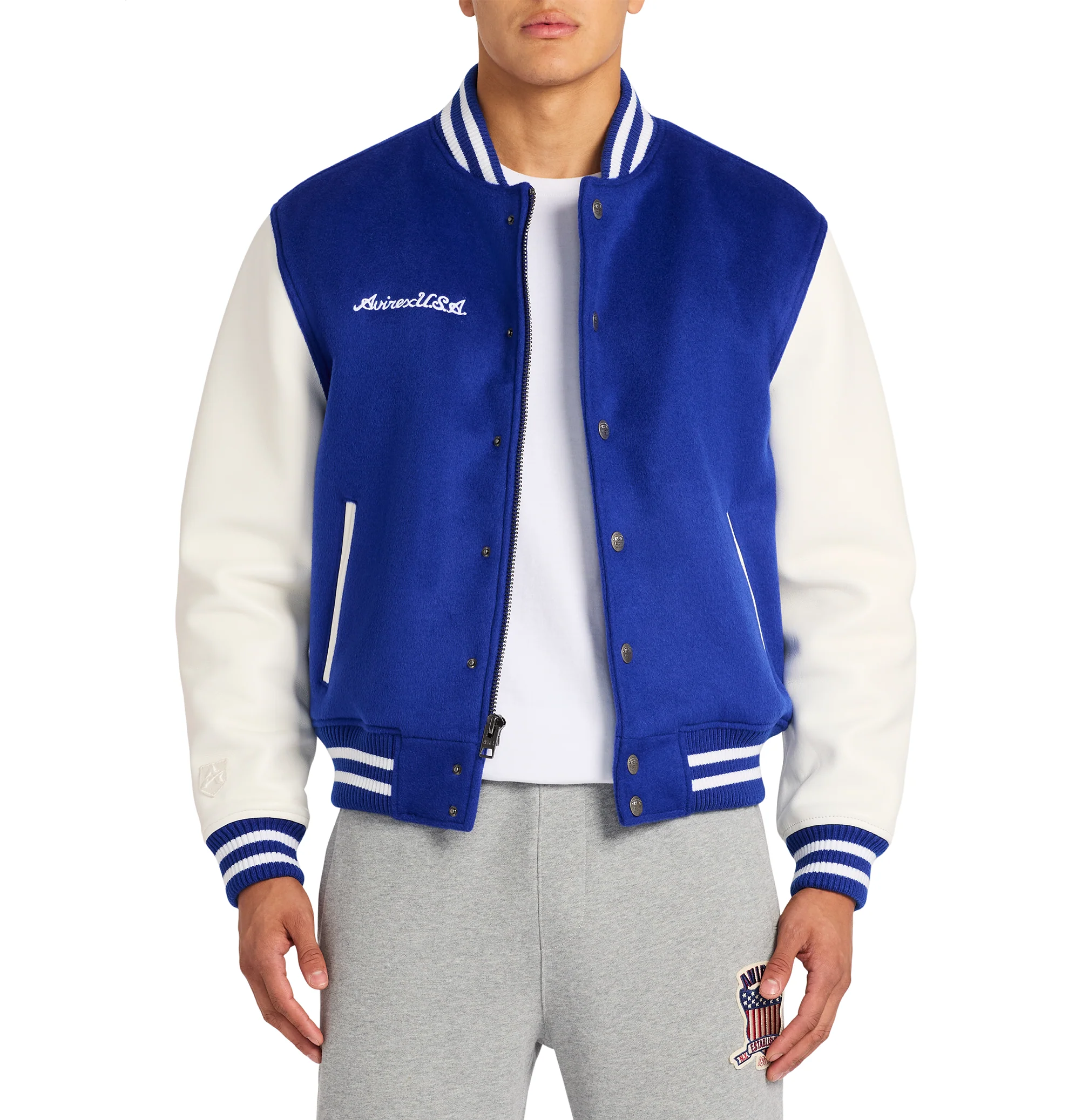 WOOL LEATHER VARSITY JACKET - Image 7