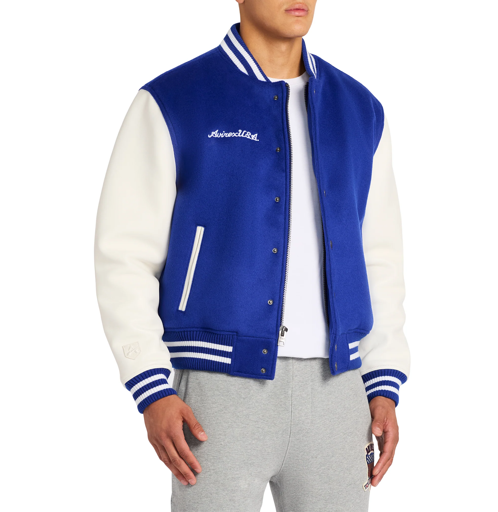 WOOL LEATHER VARSITY JACKET - Image 8