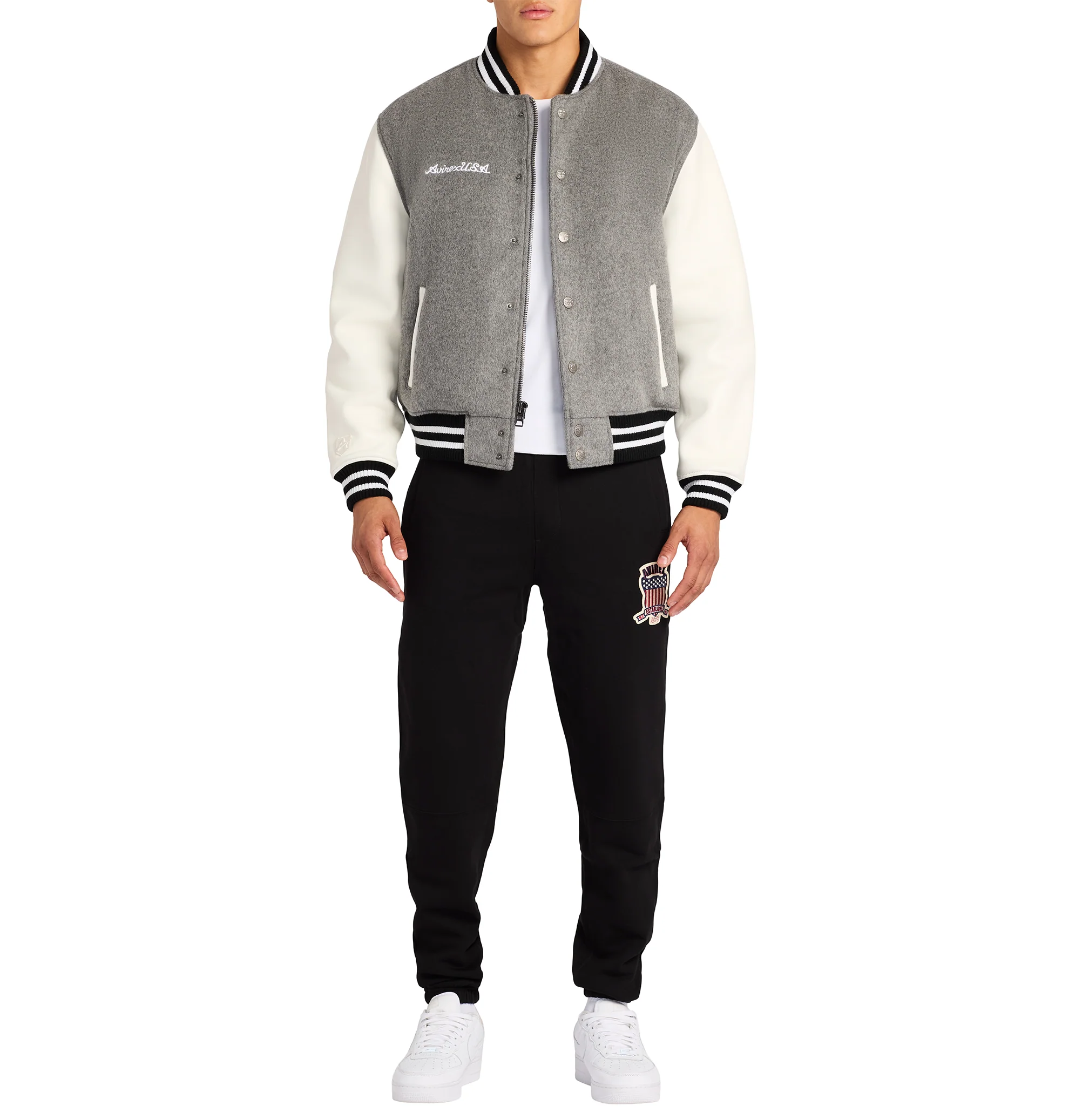 WOOL LEATHER VARSITY JACKET - Image 10
