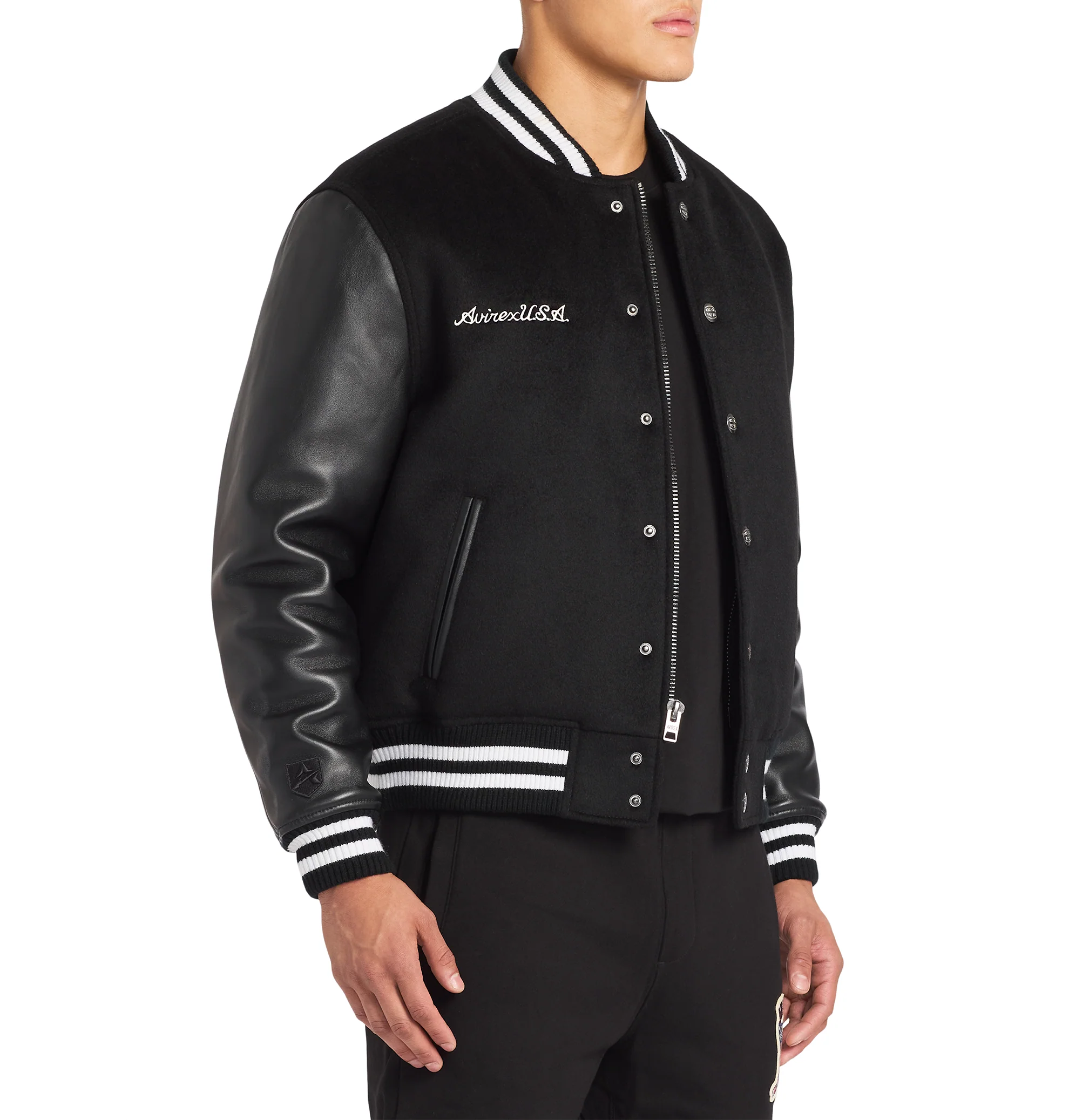 WOOL LEATHER VARSITY JACKET - Image 4